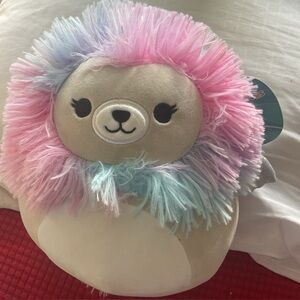 Squishmallows Leonori The Lion 7-inch Plush Stuffed Animal Rainbow Mane